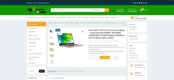 Computer - E-commerce Website