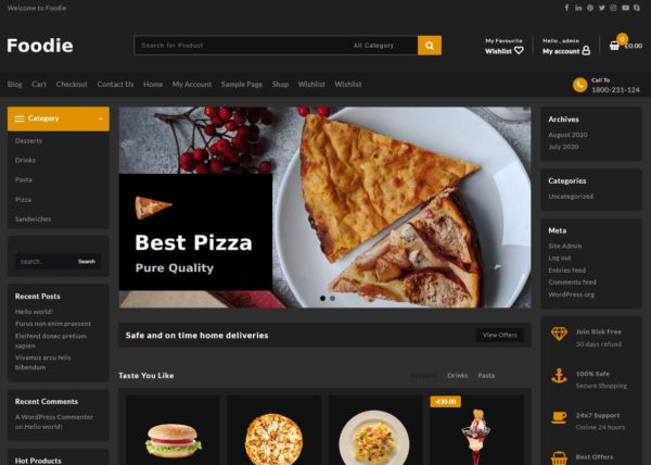 Food Website (Buy Outright)